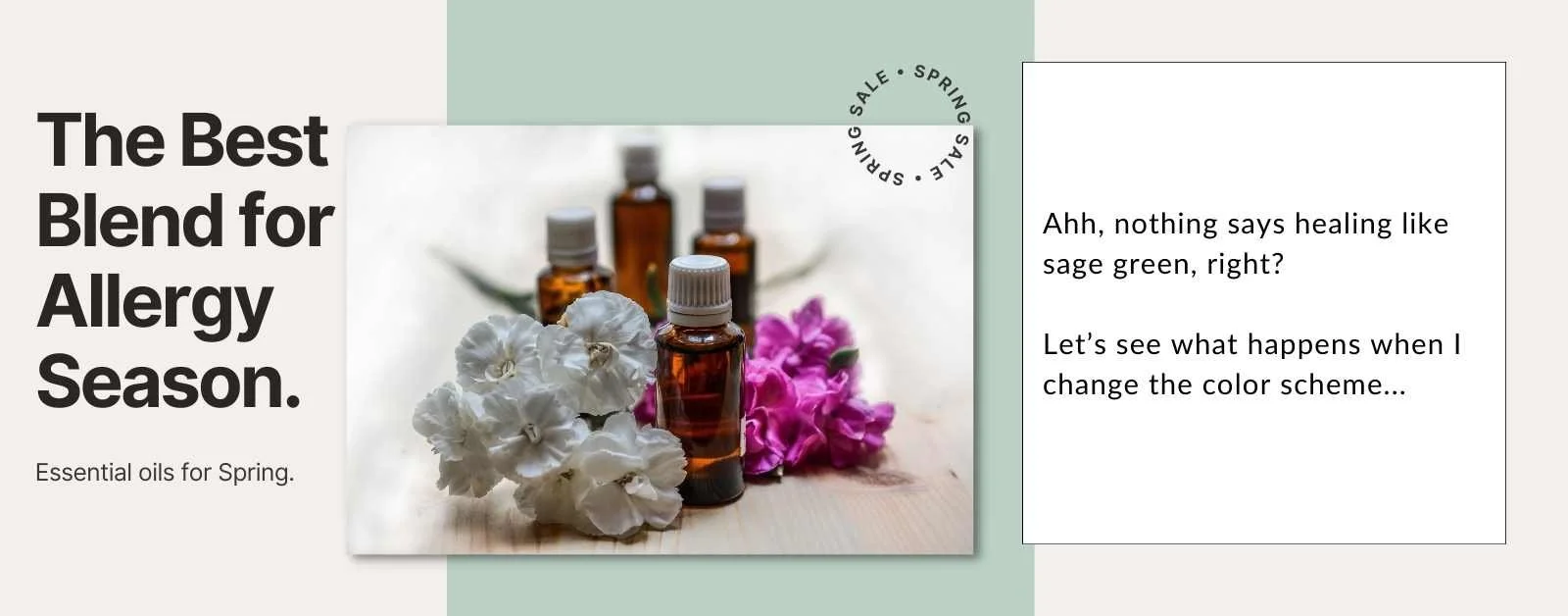 ad template example 9, showing the impact of design and copy choices