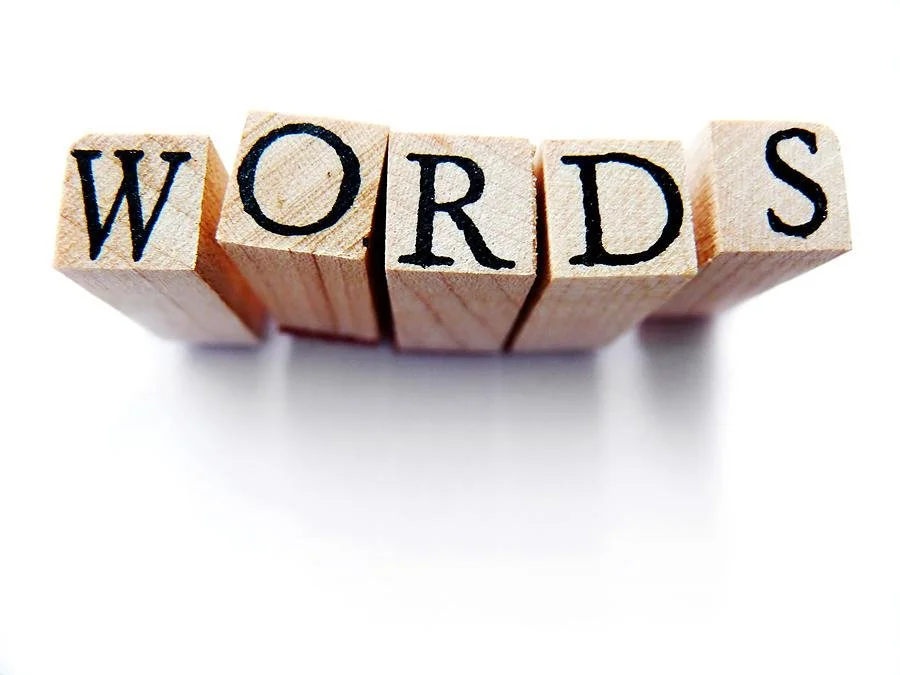 blocks that spell "words"