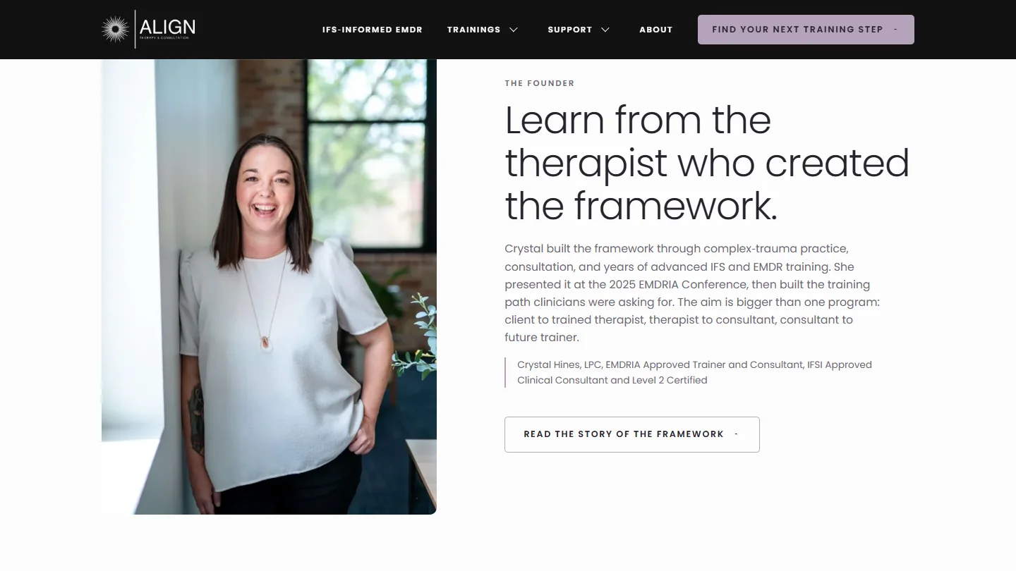 Crystal Hines: learn from the therapist who created the framework