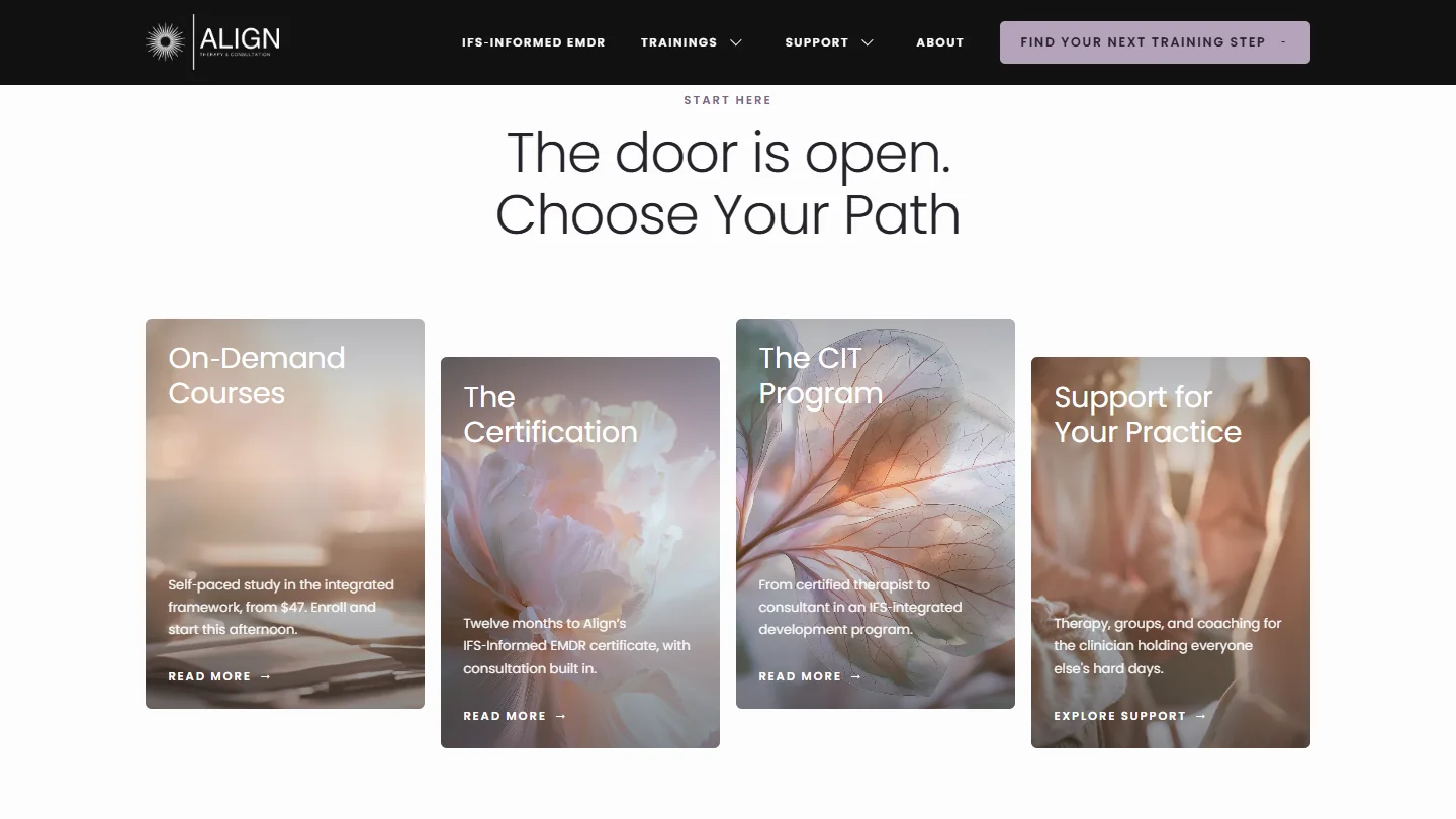 The door is open: choose your path into Align's training