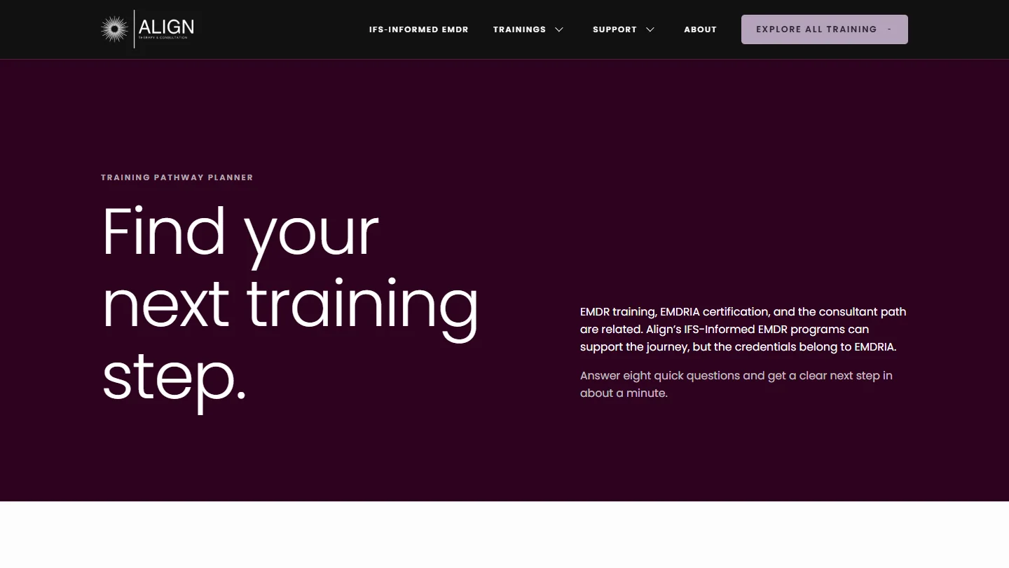 The Training Pathway Planner: find your next training step