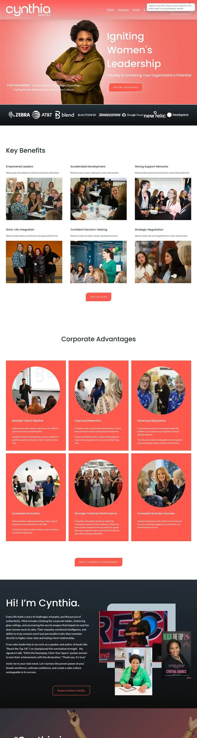 Cynthia Barnes' speaker homepage