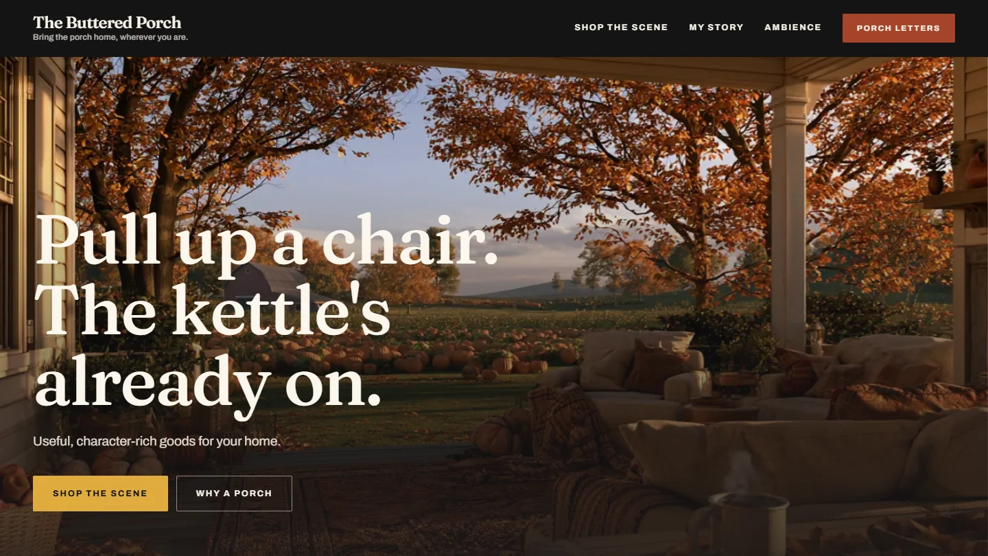 The Buttered Porch: selected work