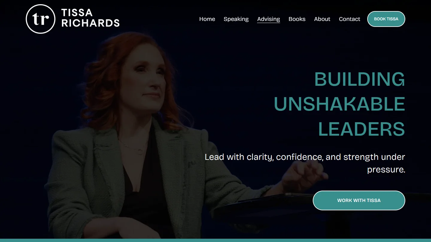 Advising page: building unshakable leaders