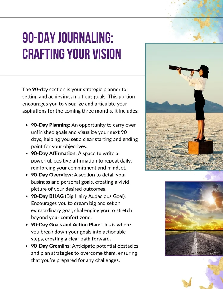 Viveka von Rosen, the Inside the journal · Turn a vision into a plan page, full layout