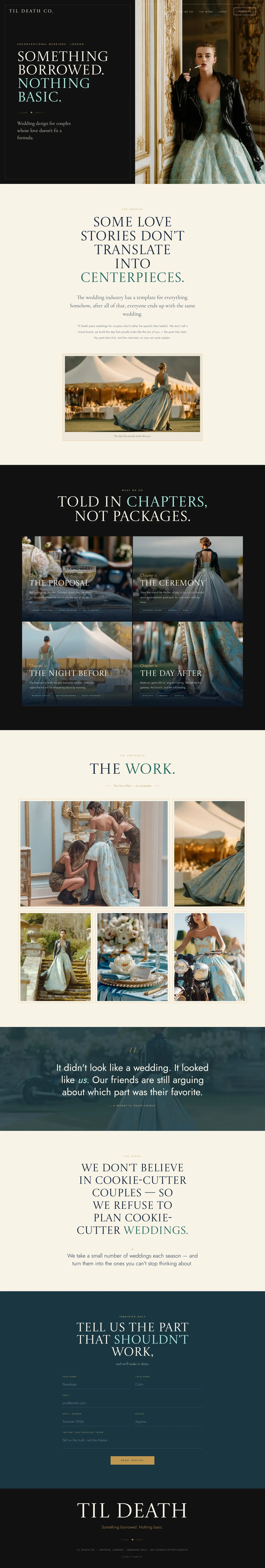 Til Death Co., full site screenshot